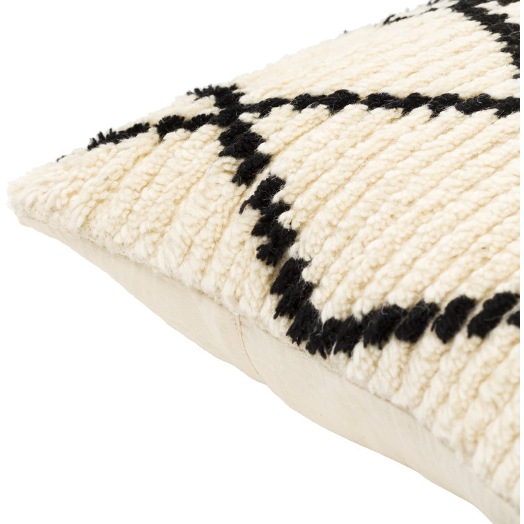 Cyan Wool Throw Pillow Joss & Main